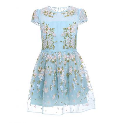 Fashion Embroidery Stitching Floral Printed..
