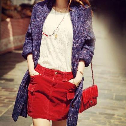 Loose Large Size Sweater Coat Bv1015bh