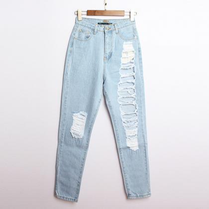 Fashion Hole Jeans At0112b