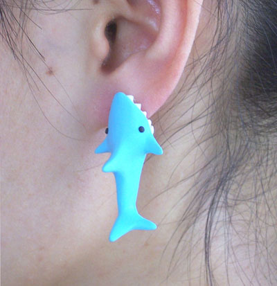 Shark Bite You Diy Earrings