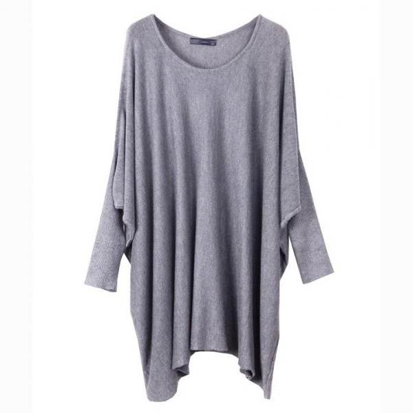 Batwing Sleeves Sweater Three Color on Luulla